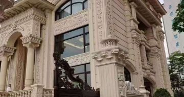 海东黄金麻别墅外墙异形定制