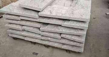 海东芝麻白蘑菇石，自然面