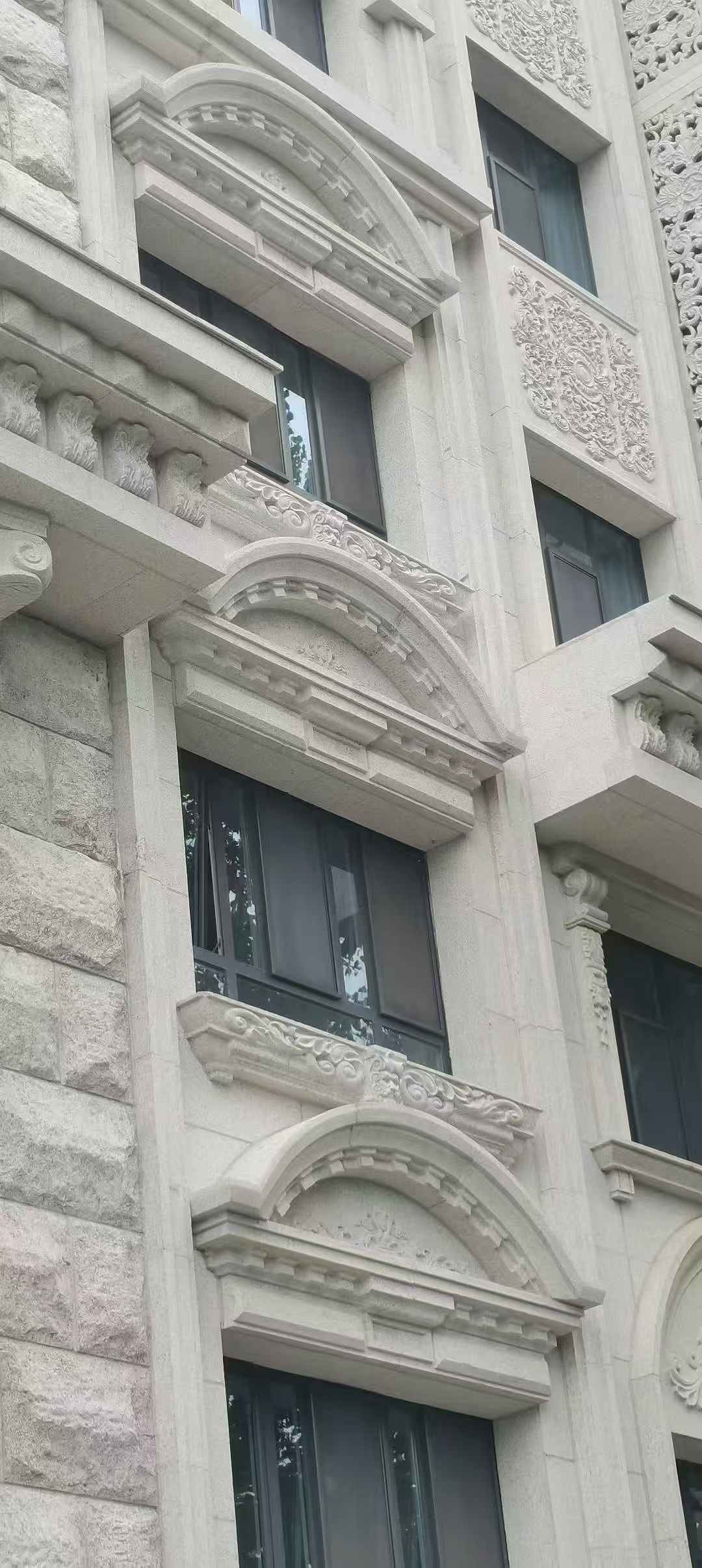 海东芝麻白异形 石材异形定制