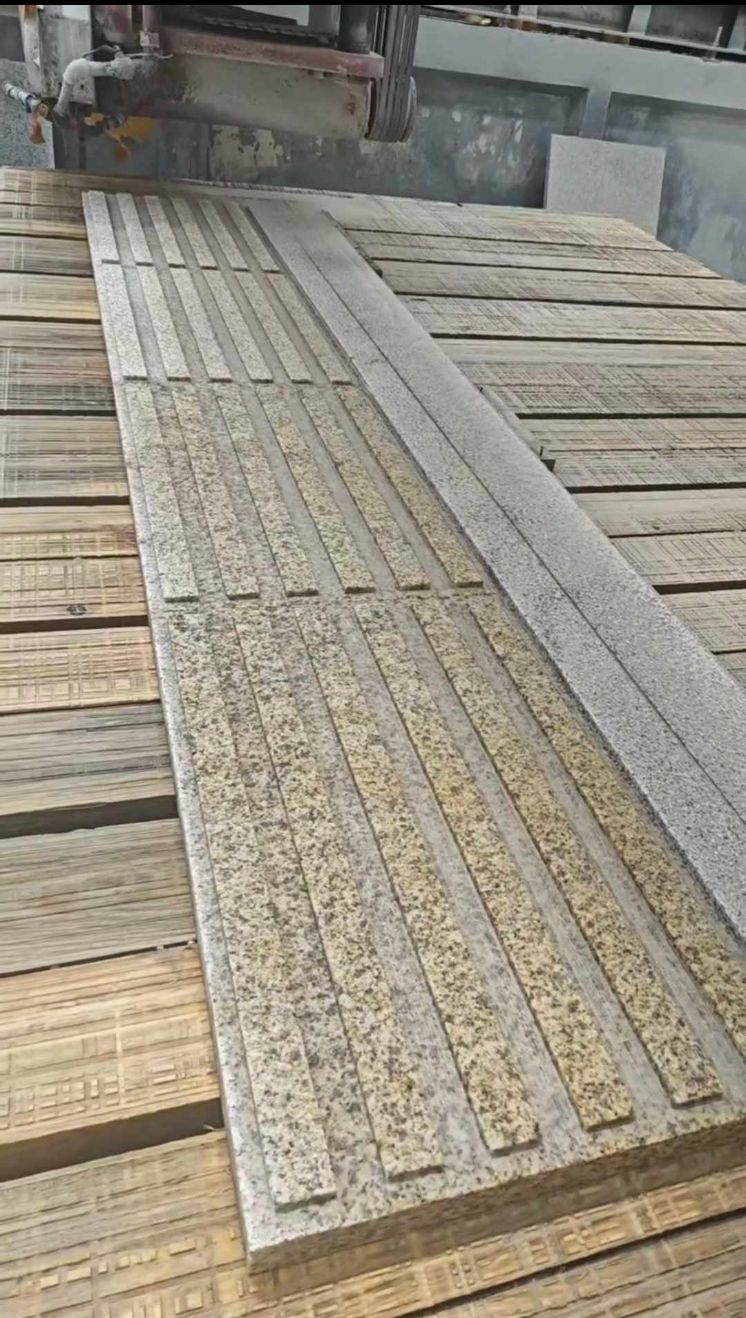 海东黄金麻盲道石 盲条